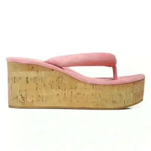 Veronica Beard Gabby geno cork Platform Wedge Thong Sandal (Women) size 10M